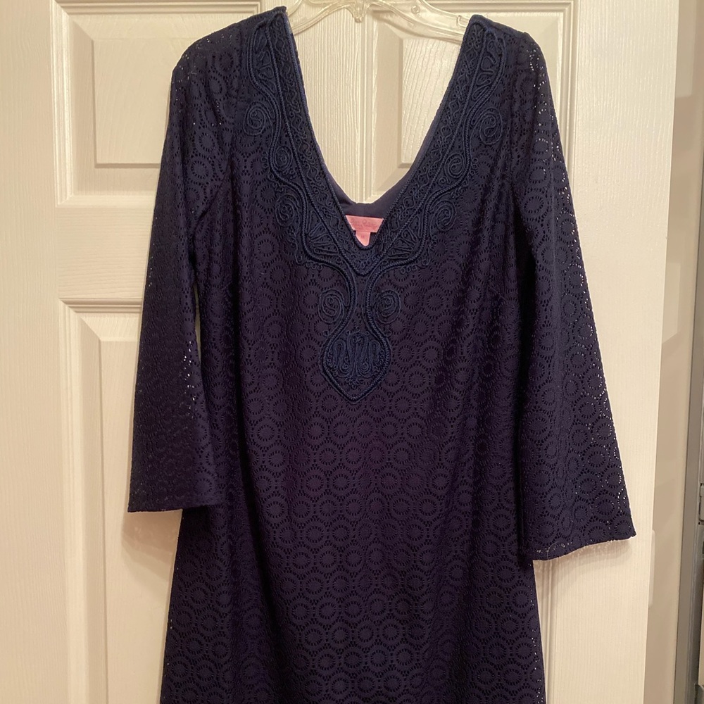 EUC Lilly Pulitzer Navy Lace Dress